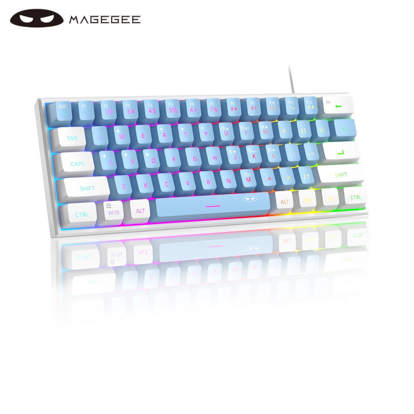 MageGee Mini 60% Gaming Keyboard RGB