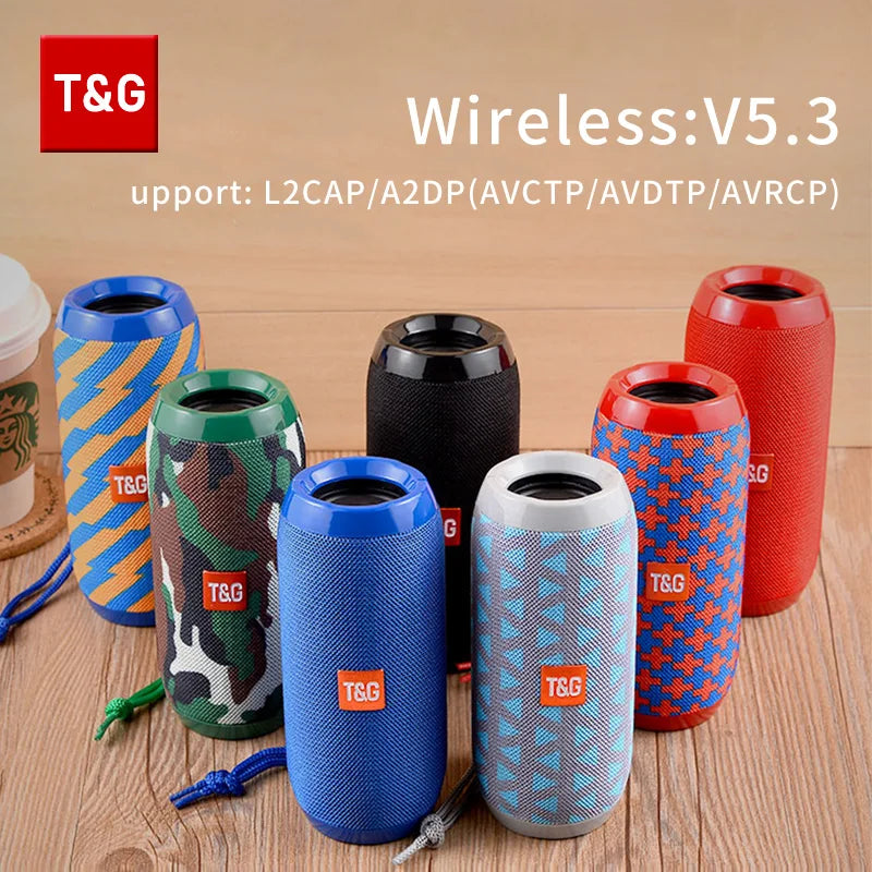 T&G TG117 Portable TWS Sound Box Waterproof Loudspeaker