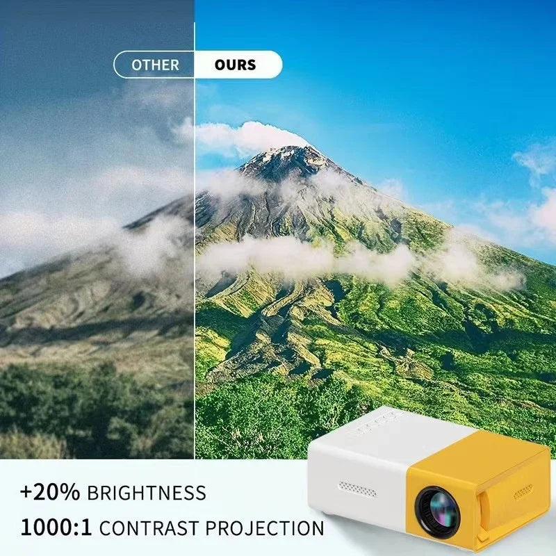 YG300 Mini Projetor LED