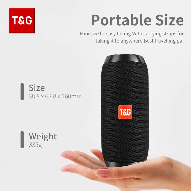T&G TG117 Portable TWS Sound Box Waterproof Loudspeaker