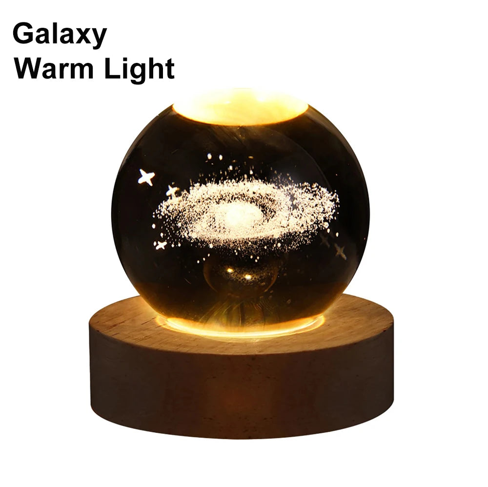 RGB Bedside Solar Cosmos Crystal Ball