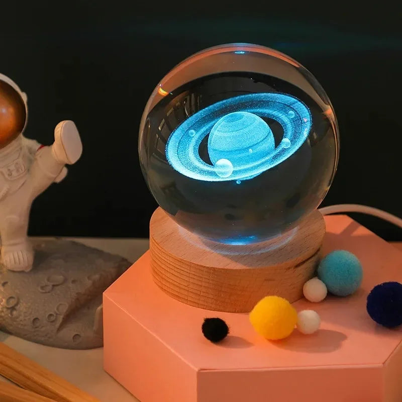 RGB Bedside Solar Cosmos Crystal Ball