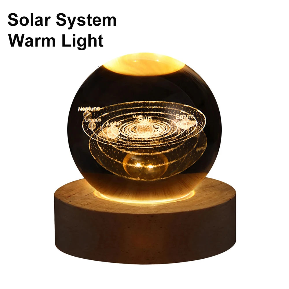 RGB Bedside Solar Cosmos Crystal Ball
