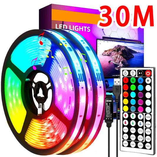 USB RGB LED Strip Light APP Control IR Bluetooth Tape