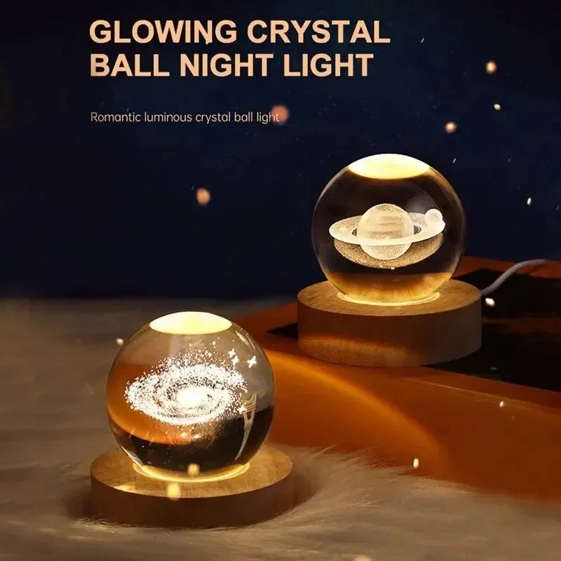 RGB Bedside Solar Cosmos Crystal Ball