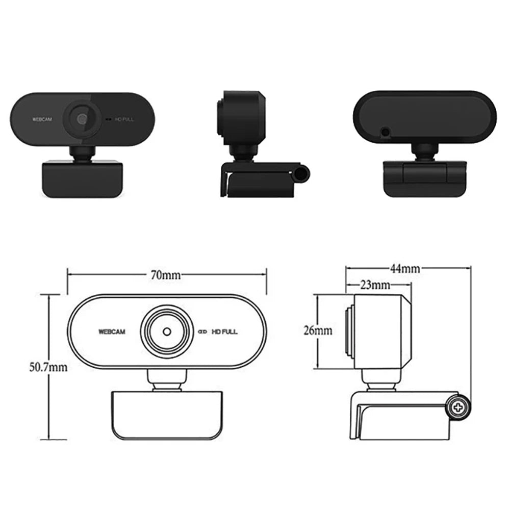 1080P/2K HD Webcam For Desktop or Laptop