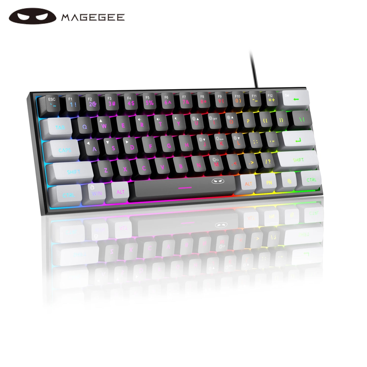 MageGee Mini 60% Gaming Keyboard RGB