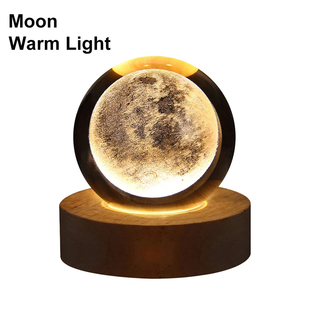 RGB Bedside Solar Cosmos Crystal Ball